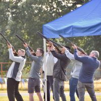Simulated clay shooting