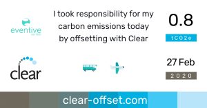 Eventive - carbon offset certificate